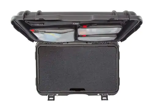 NANUK 938 6 UP Gun Case with Wheels - With Lid Organiser